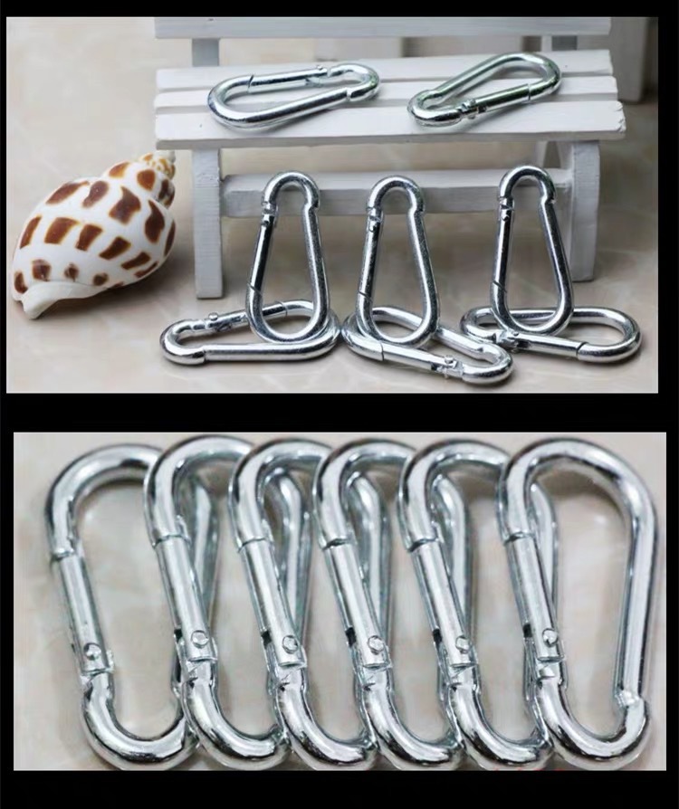 铁扣 弹簧保险扣 挂钩锁 葫芦型安全扣 户外登山扣 狗链扣