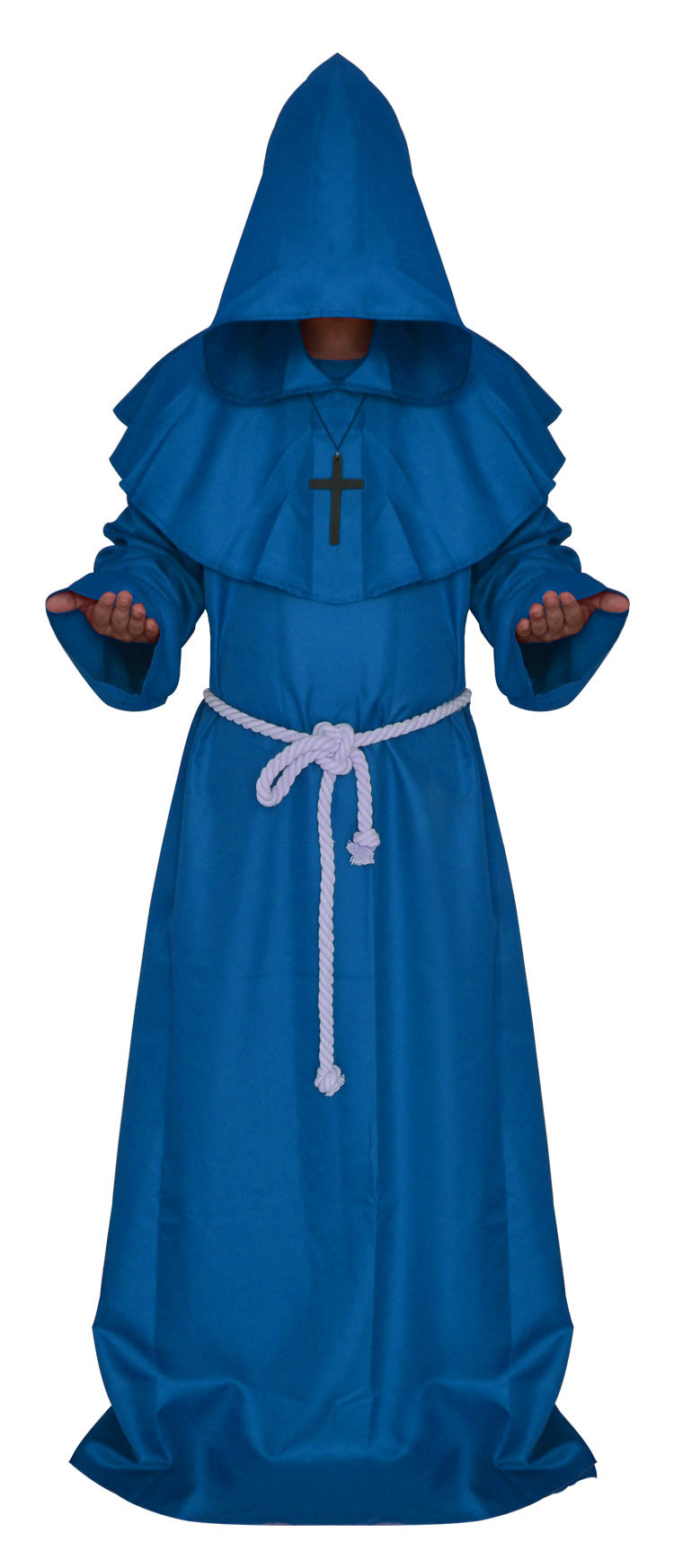 万圣节cosplay 古装中世纪僧侣服修士袍巫师服牧师服基督徒套装