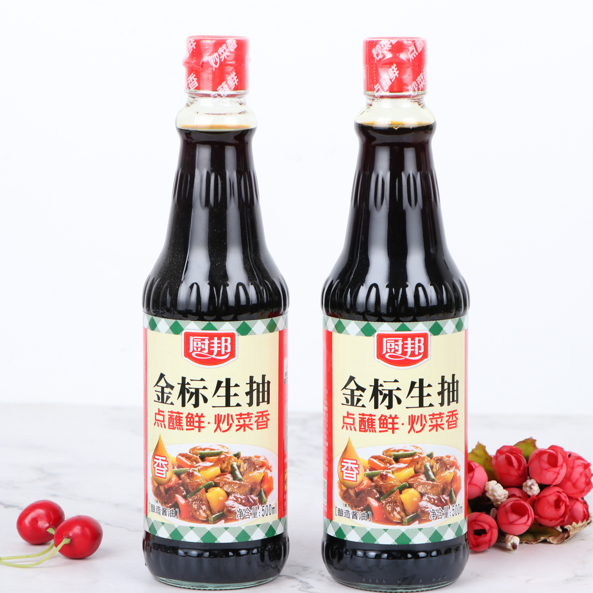 金标生抽500ml家用装调料酿造酱油凉拌炒菜生抽凉拌酱油