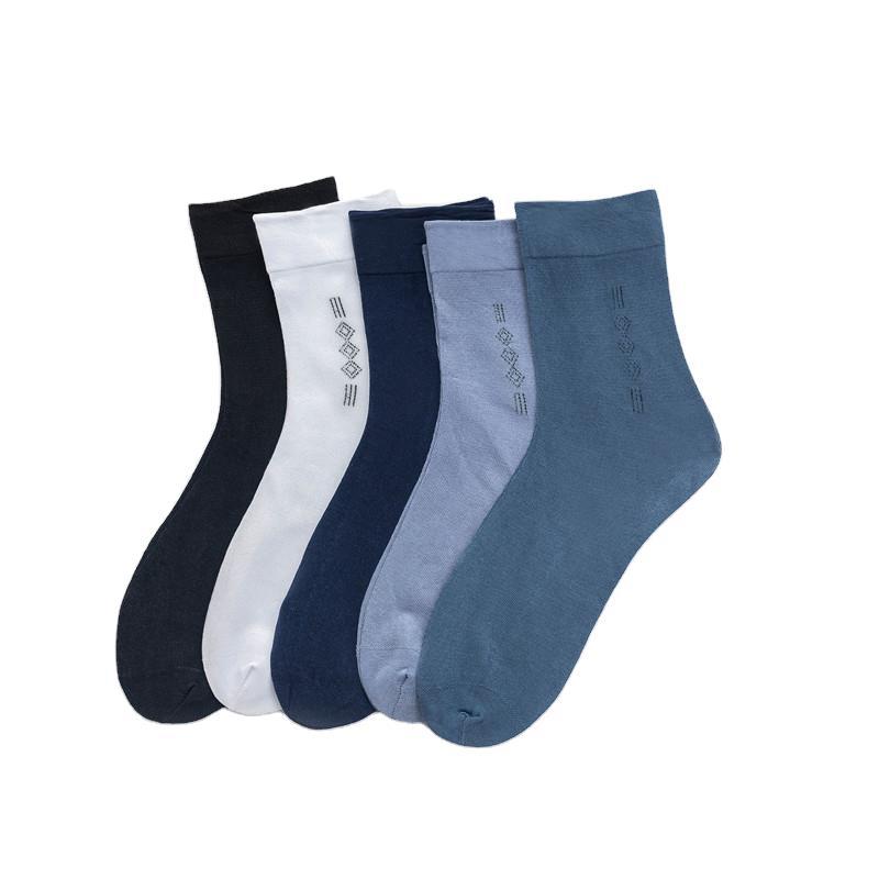 Men's Business Stockings Summer Sweat Absorbing Bending Plate with Heel Socks Short Stockings Stall Supply Wholesale