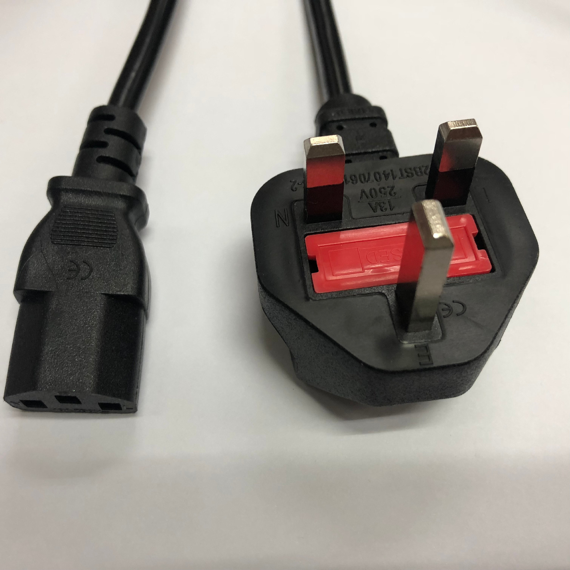 厂家直销 英国电源线 英标插头线 新加波港澳三插线 英规0.75平线