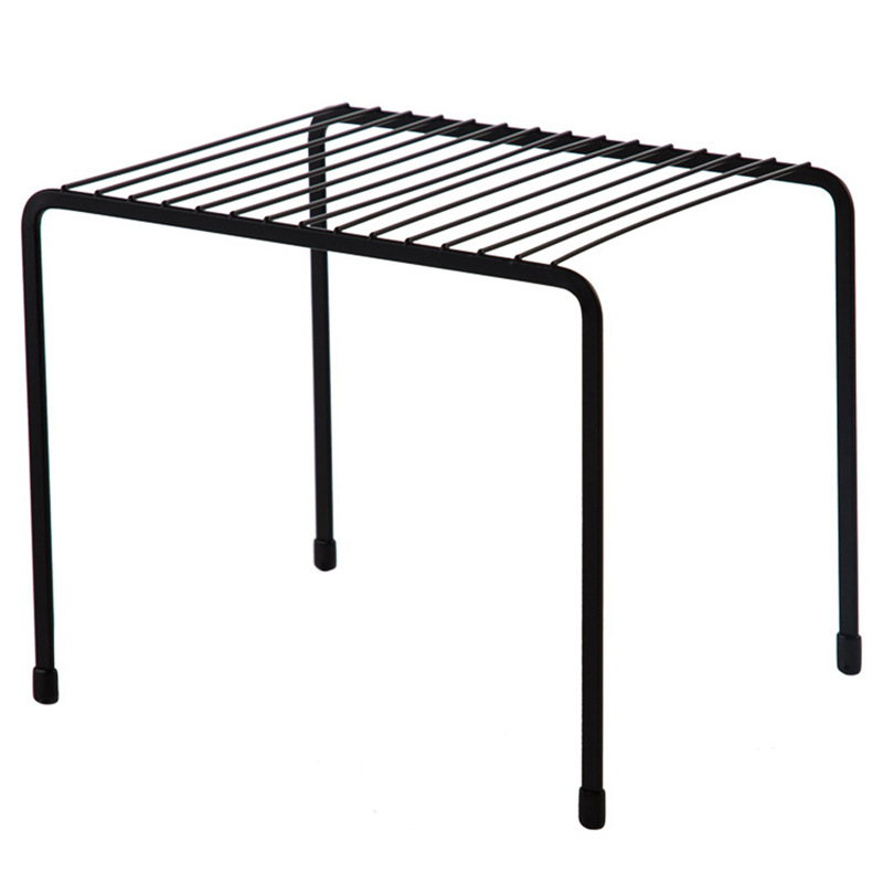 Iron Floor Single-Layer Storage Rack Seasoning Dish Rack Kitchen Desktop Cabinet Sink Draining Rack Storage Rack