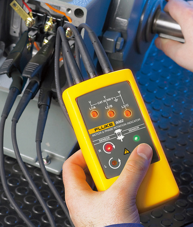 fluke福禄克f9040相序表 智能显示相序检测旋转磁场指示仪f9062