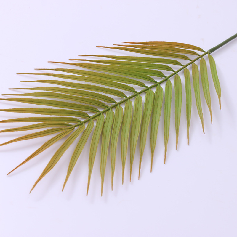 Nordic Style Single Plastic Simulation Plant Areca Palm Leaves Sago Cycas Coconut Leaves Wall Decorative Plant Palm Leaf