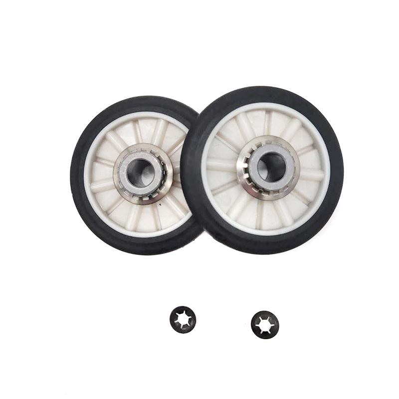 干衣机滚轮组件349241t 家用电器配件 洗衣机脱水机附件胶轮