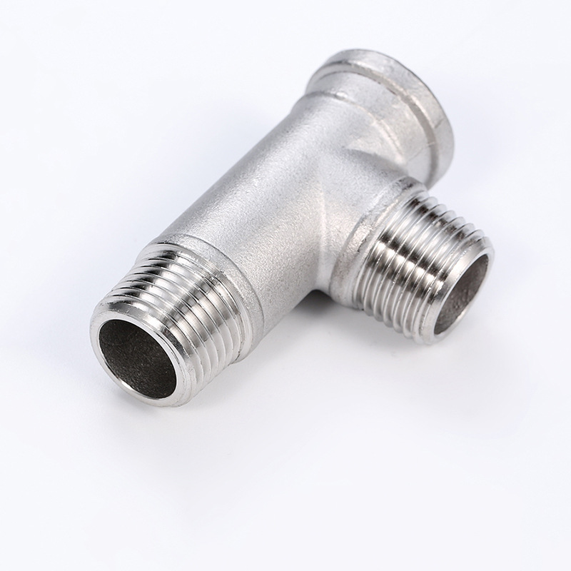 不锈钢丝扣外外内三通 外外内螺纹三通 内外牙三通接头规格齐全