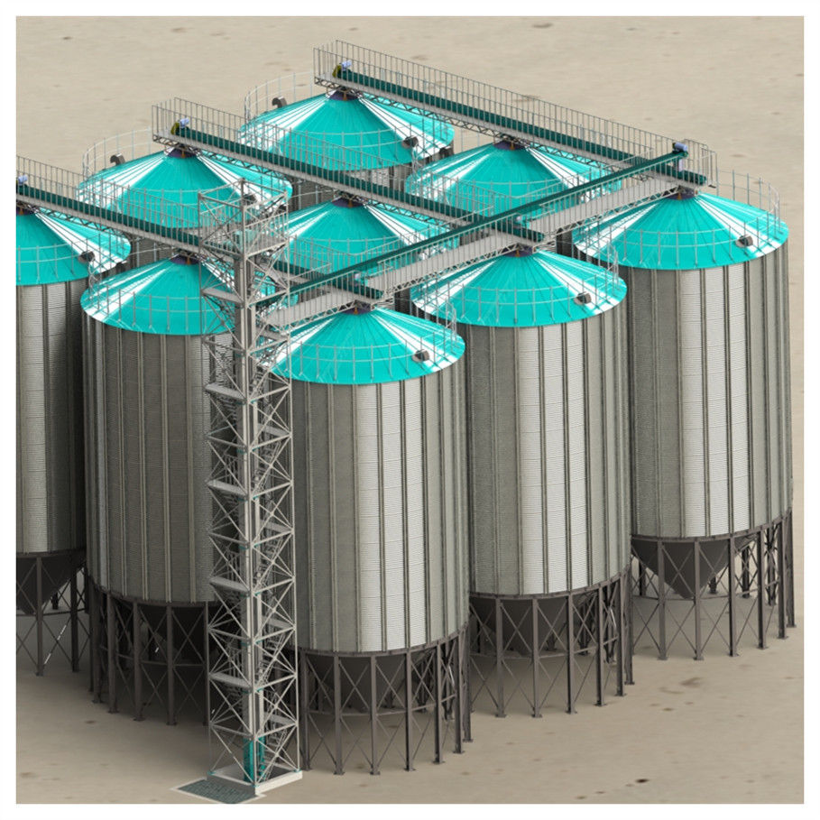 0成交0台智慧养殖户储粮用全钢锥斗钢板仓 大麦筒仓￥95000.