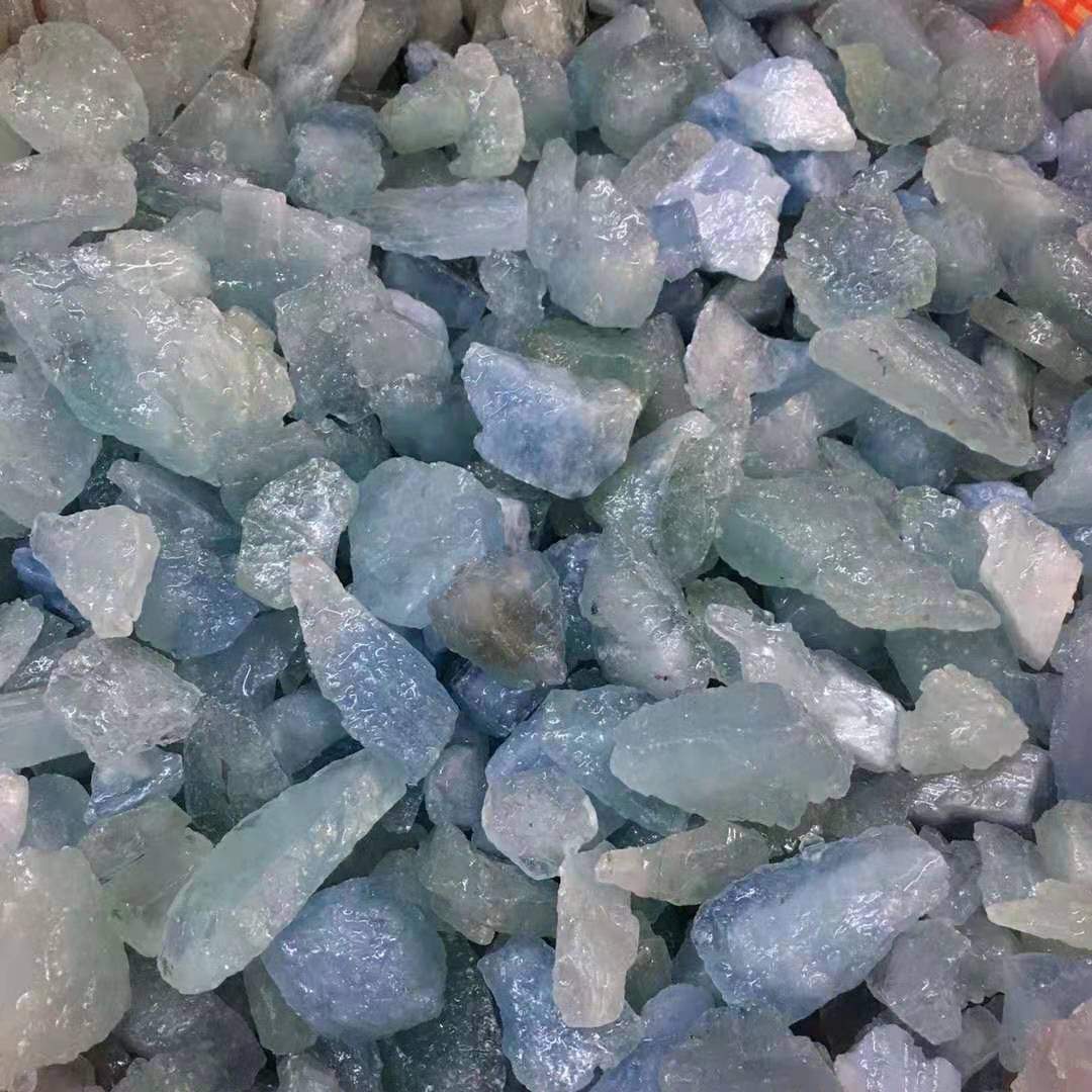 海蓝宝碎石原石 海蓝宝原矿裸石diy水晶配饰品