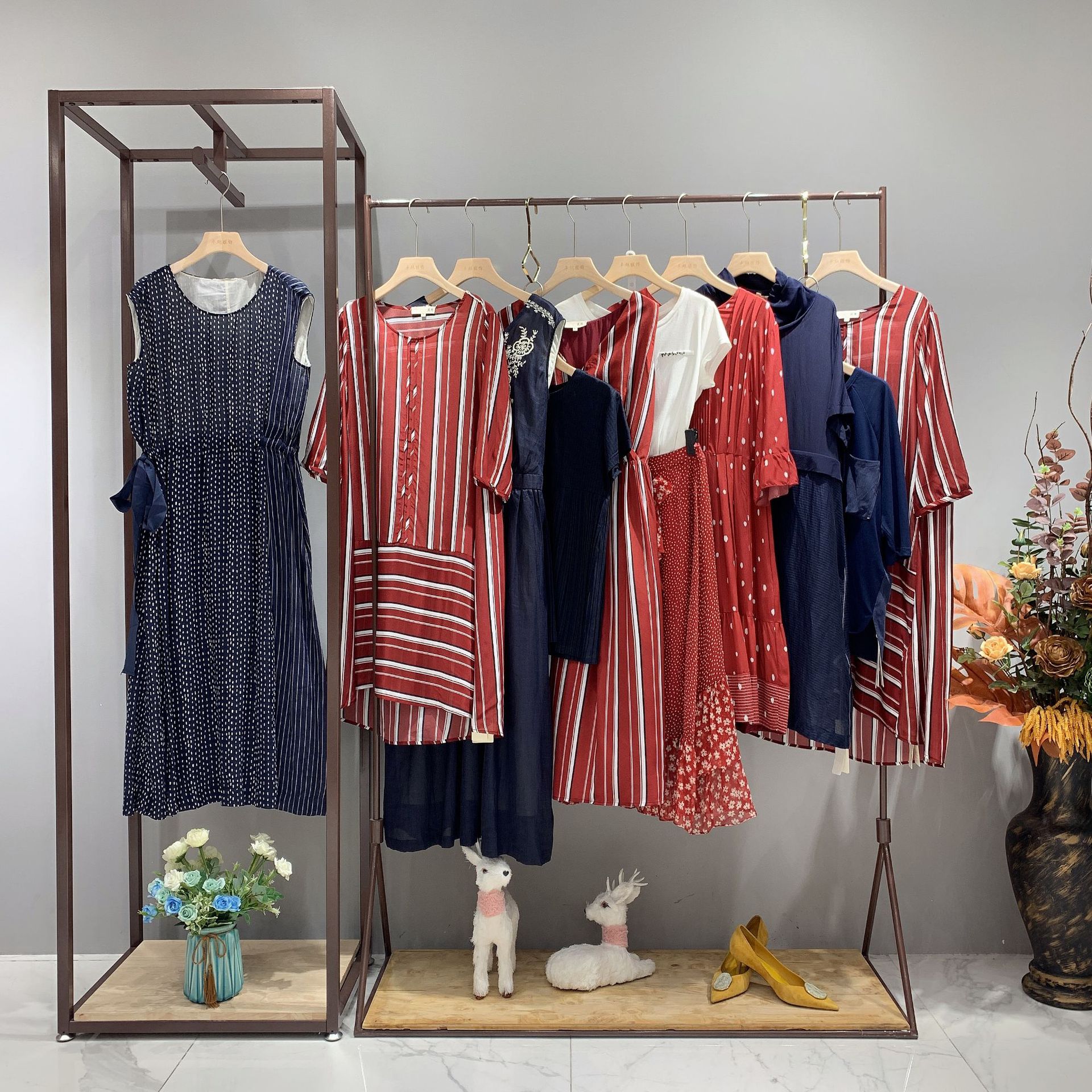 设计师高端品牌 top中淑时尚真丝桑蚕丝连衣裙品牌折扣女装走份夏