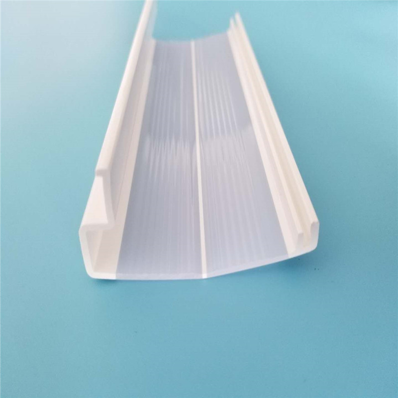 软灯带卡槽透明定位卡槽pc扩散挤压灯罩开模非标定制全塑一体双色