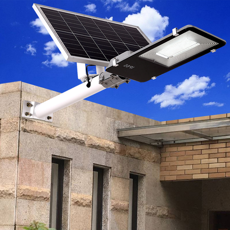 太阳能灯一体化路灯户外庭院灯射灯感应灯家用室内花园led 100w