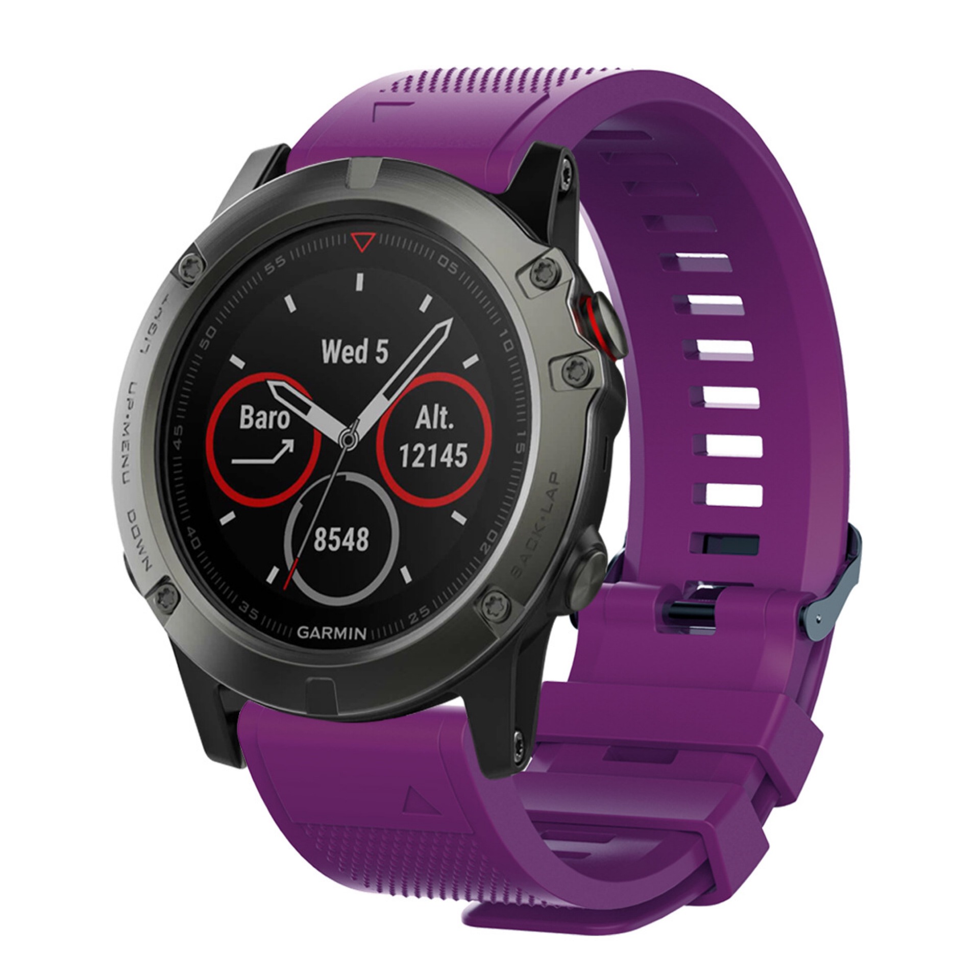 适用佳明18/20/22mmgarmin fenix5s plus 快拆智能硅胶手表带