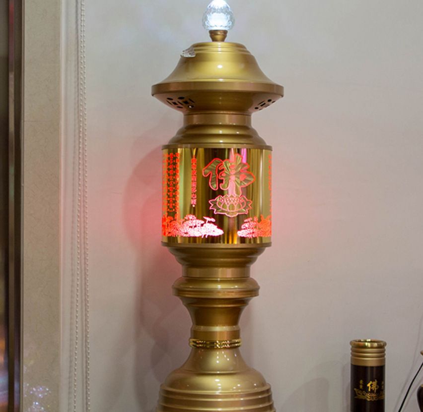 佛前供灯大号妈祖寺庙落地长明灯社灯led开业花灯红光大号天灯