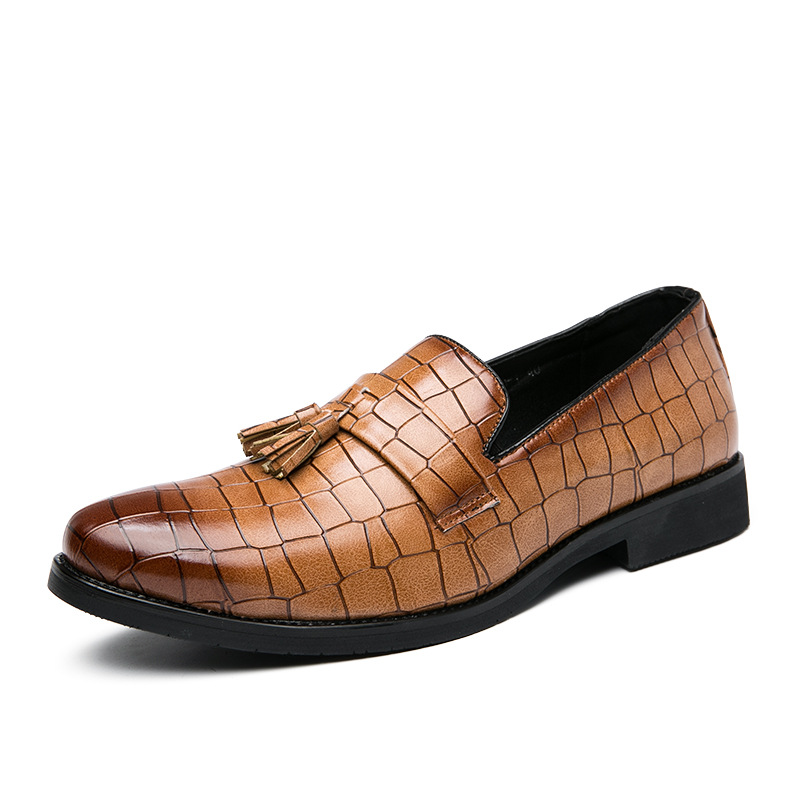 2020男士巴洛克英伦风复古乐福鞋皮鞋男休闲透气一脚蹬懒式套脚鞋