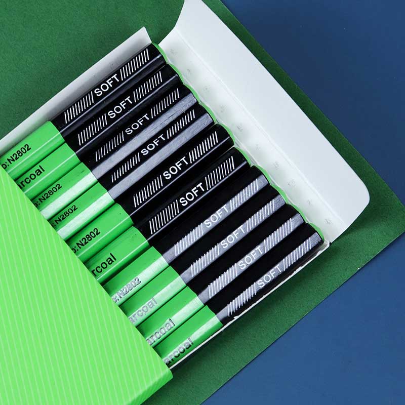 nyoni尼奥尼炭笔 浓黑软碳素描炭笔14b炭画铅笔美术专业级炭笔