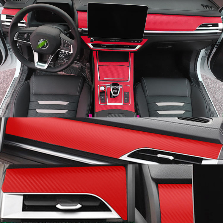 适用于19款比亚迪秦pro内饰贴纸 byd秦pro改装中控仪表档位车贴膜