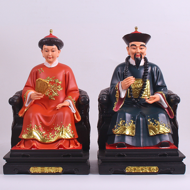 胡三太爷太奶神像12英寸树脂彩绘家用四大家族仙家佛像