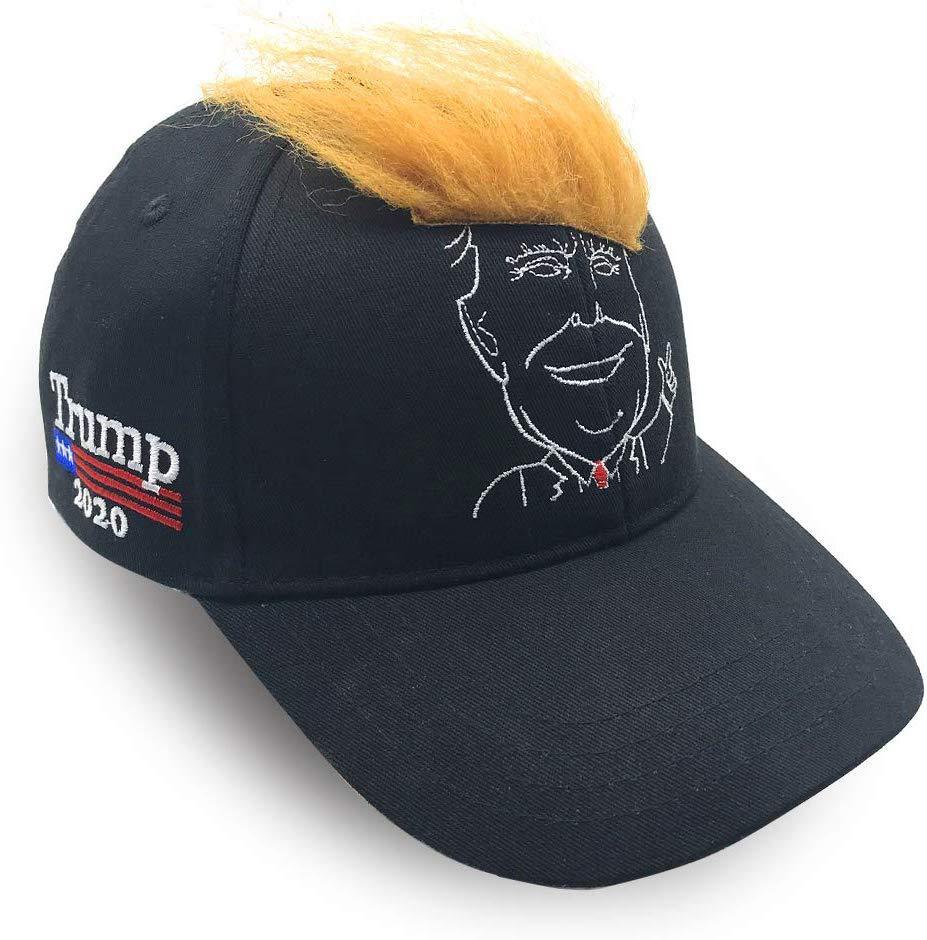 trump卡通形象棒球帽空顶帽米国大选举帽子 可定制亚马逊爆款批发