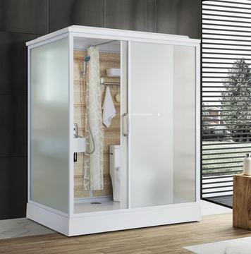 定制移动卫生间整体家用一字型洗澡间一体式淋浴房带底座浴室