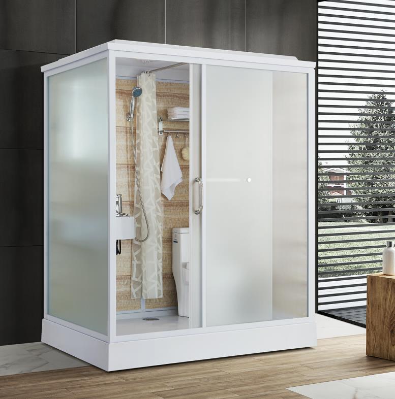 定制移动卫生间整体家用一字型洗澡间一体式淋浴房带底座浴室