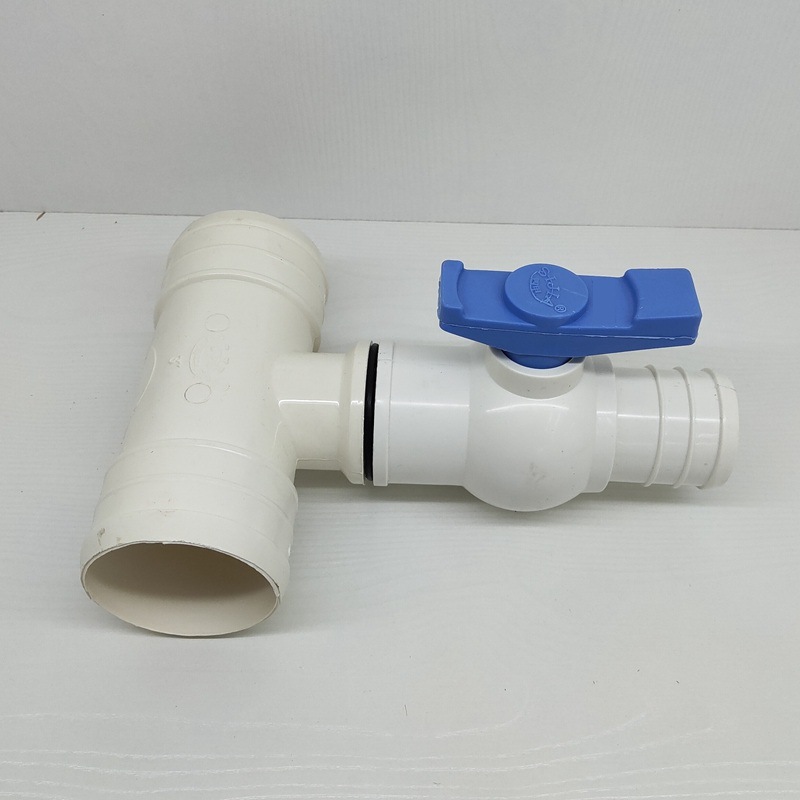 【厂家直销】pvc 3寸转2寸单方三通n079主管带接头灌溉接头75变50