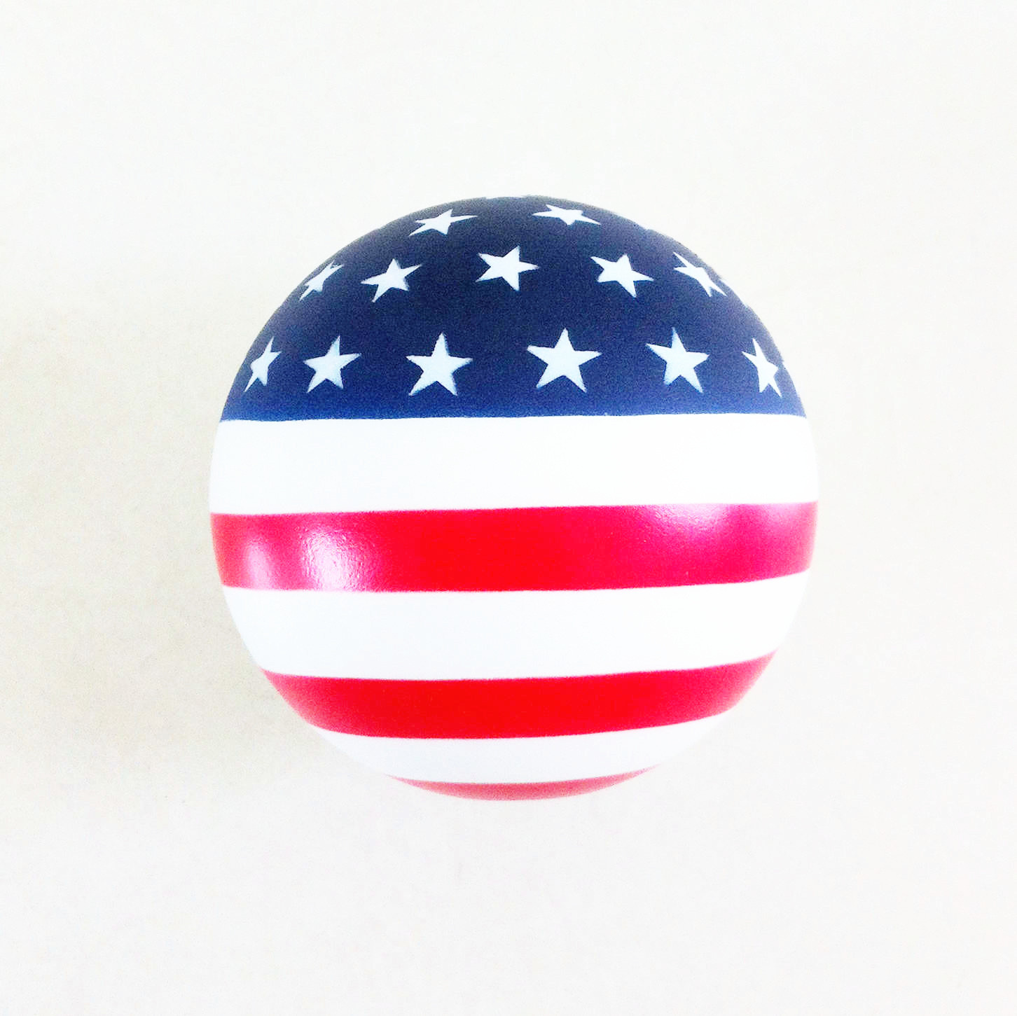 美国国旗图案压力球 7cmpu发泡光面球 握力球玩具礼品