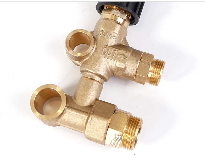 批发调压回水阀铜回水阀体1/4 连接高压柱塞泵 清洗机专用调节阀