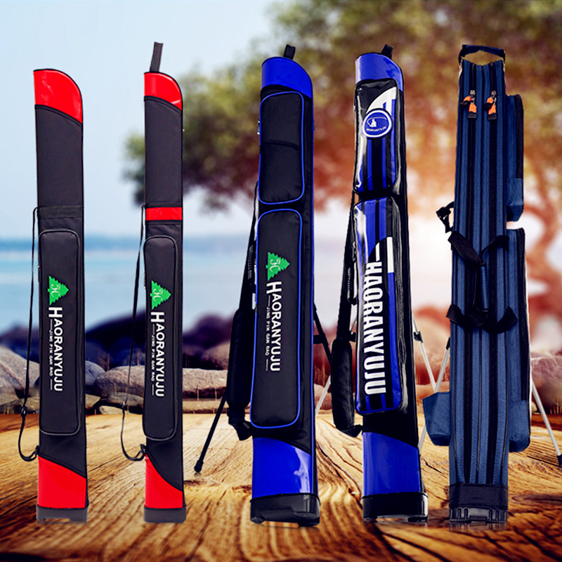 25米单层双层硬壳鱼竿包渔具包防水垂台钓包钓鱼用品