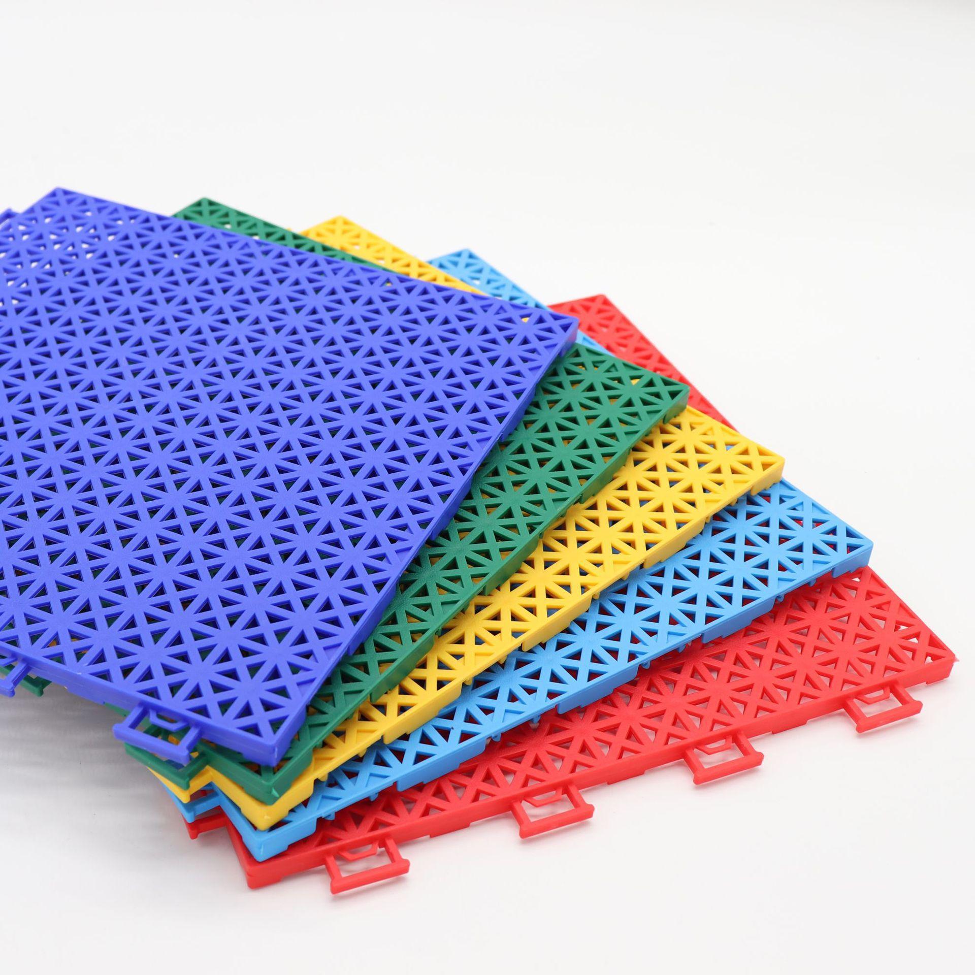 软质双层米格悬浮式拼装地板运动儿童幼儿园操场室外塑胶地板