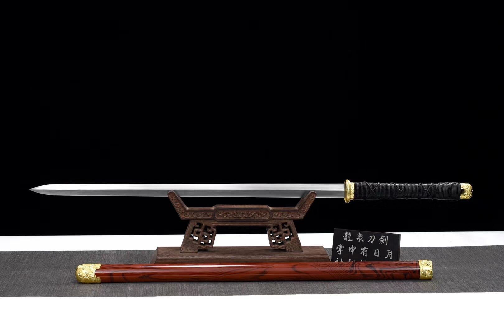 姹紫嫣红龙泉市剑庐宝剑厂健身器械精品宝剑不开刃未开刃