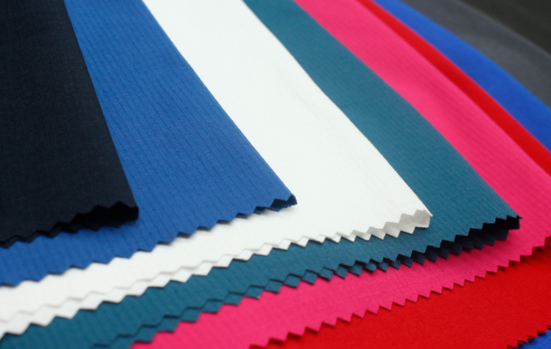 弹力布70d消光格子尼龙四面弹面料梭织速干夏运动裤警察服现货