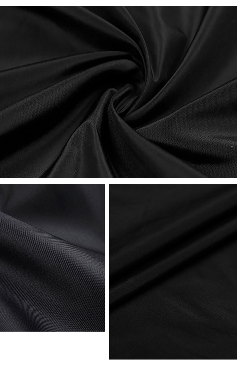 现货供应190t黑色涤纶涤塔夫 羽绒服雨伞箱包面料75d平纹涤塔夫