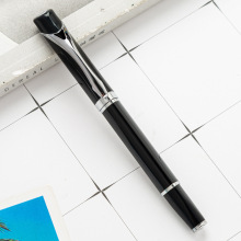 厂家批发签字笔 办公文具黑色商务宝珠笔金属水性笔 可logo中性笔