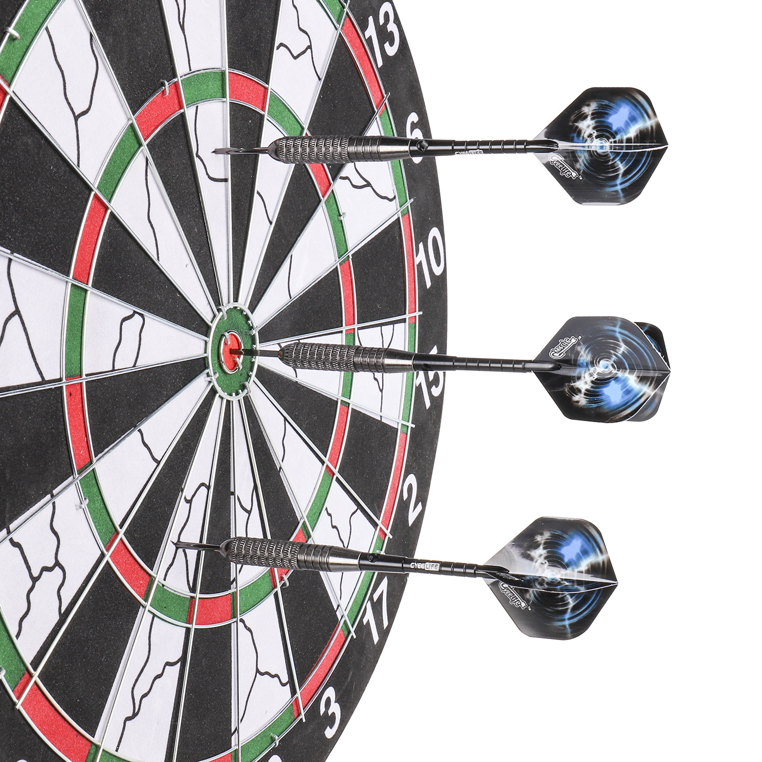 cyeelife 针式飞镖12支装套装 耐摔练习比赛用 飞镖铝杆配件darts