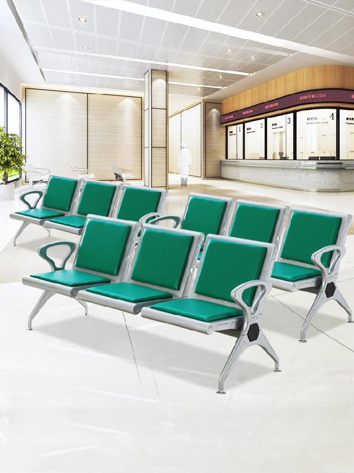 机场不锈钢长椅子医院带茶几输液椅子联排办公家具客运站连排椅