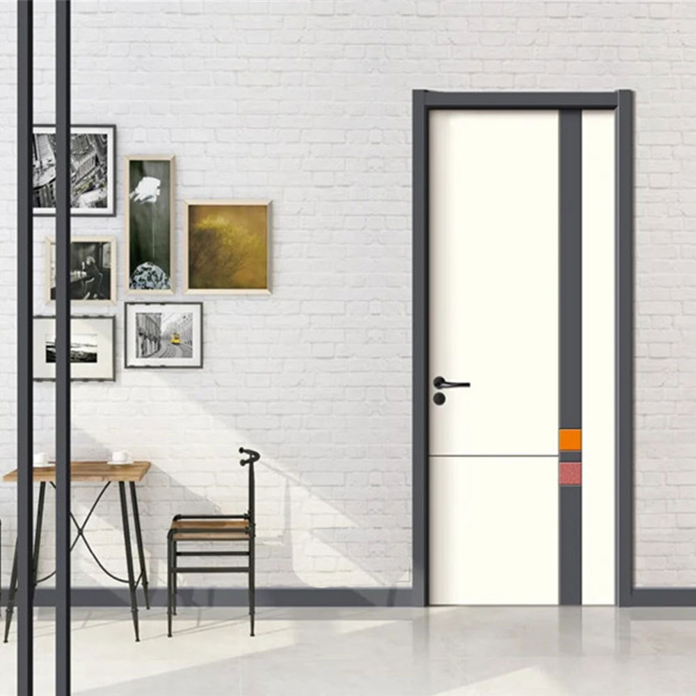 厂家直销平开实木复合门静音隔音卧室房间木门家居生态环保喷漆门