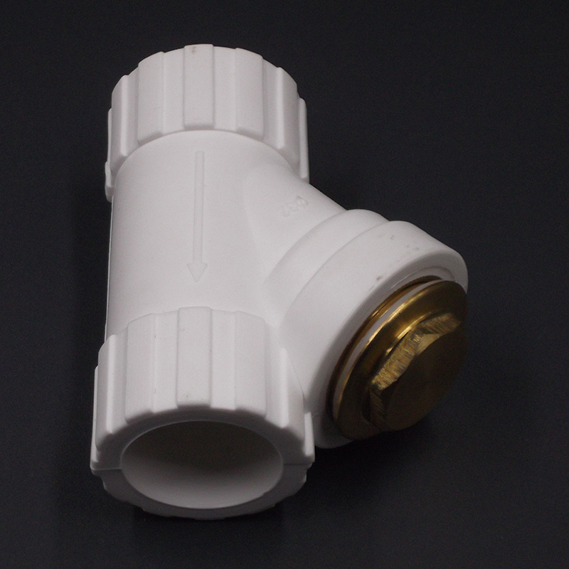 ppr y型过滤器 全新料y型热熔过滤器 20-63ppr三通弯头内外丝管件