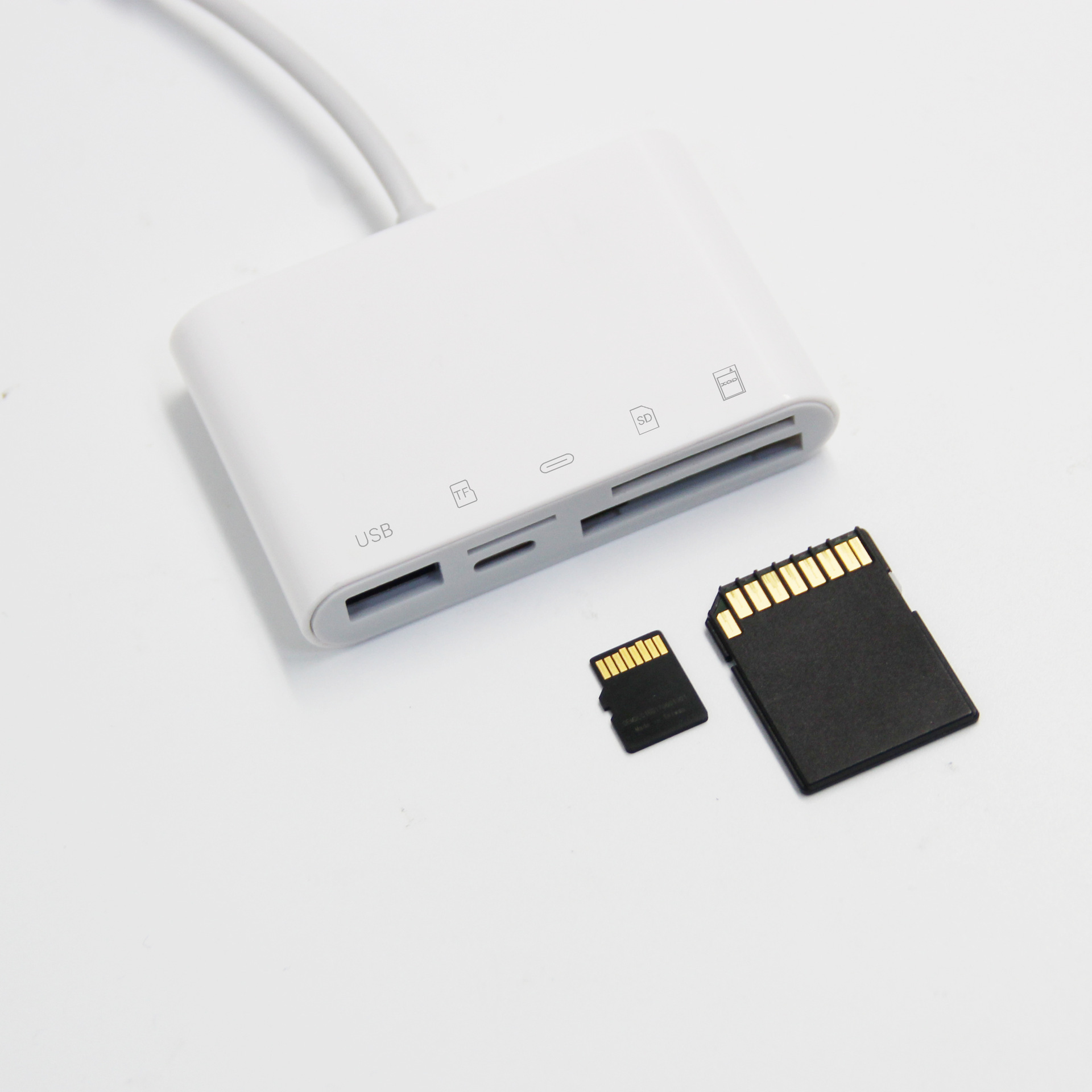 多功能type-c手机相机读卡器tf多功能sd单反相机usb转接头xqd