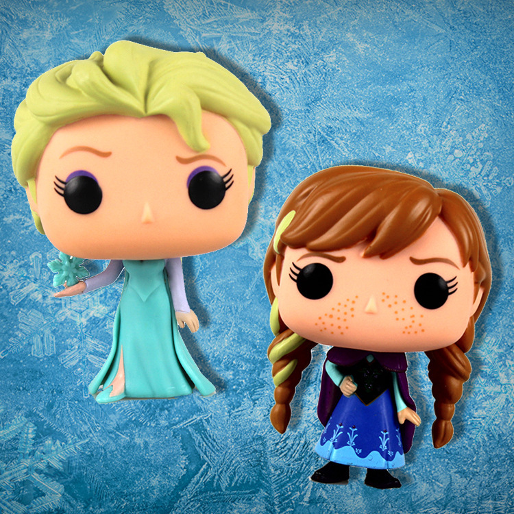 funko pop q版冰雪奇缘手办 安娜摆件 艾莎公仔 精美盒装