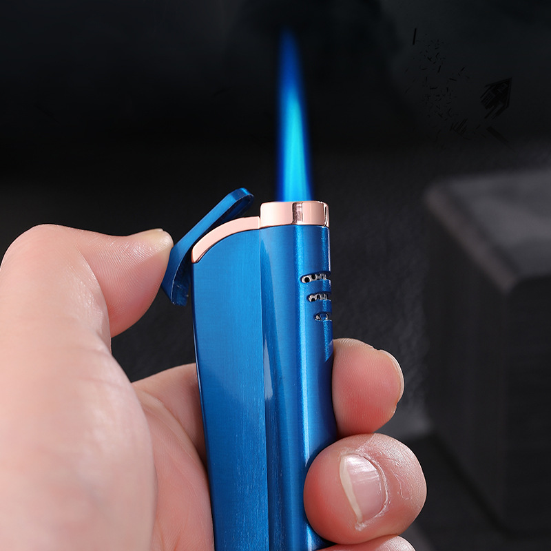 厂家直供强力防风单直冲充气打火机广告礼品定制批发