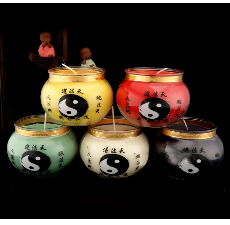 道教用品道家供灯蜡烛酥油灯八卦图3天佛钵7/1天道士信士供灯供养