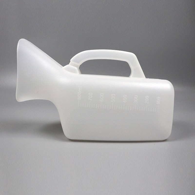 成人专用大容量尿壶 800ml女用方型大口尿壶医院便捷病人小便器