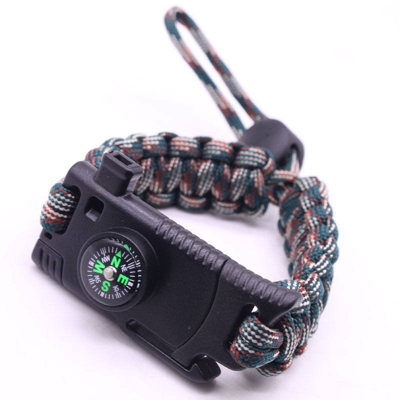 Paracord Bracelet Knife Outdoor Fire Knife Multifunctional Carrying Strap Camping Survival Outdoor Adventure Emergency Bangle Bracelet