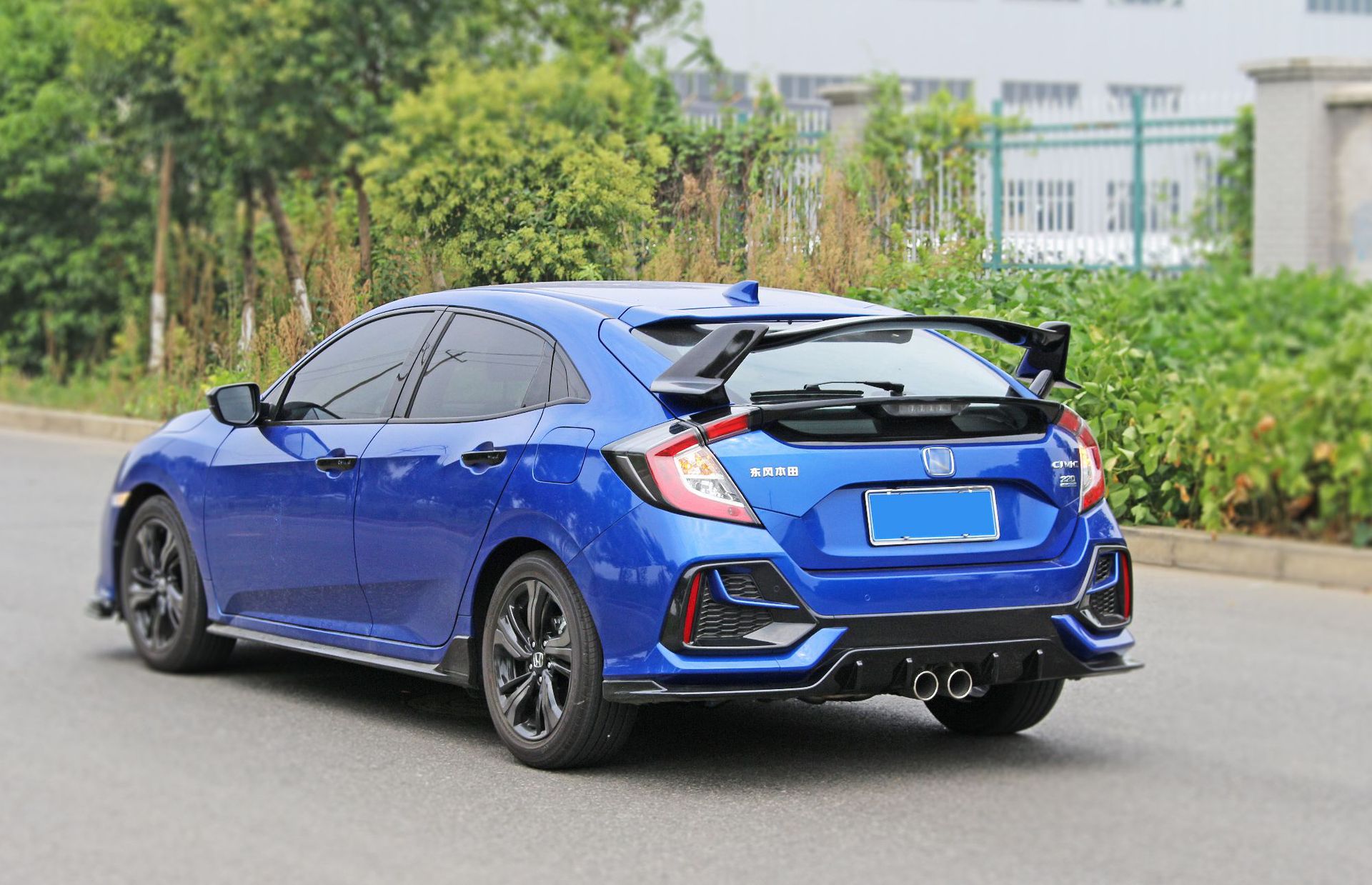 适用于2021款两箱思域改装前铲子防撞胶条思域尾翼前唇装饰包围