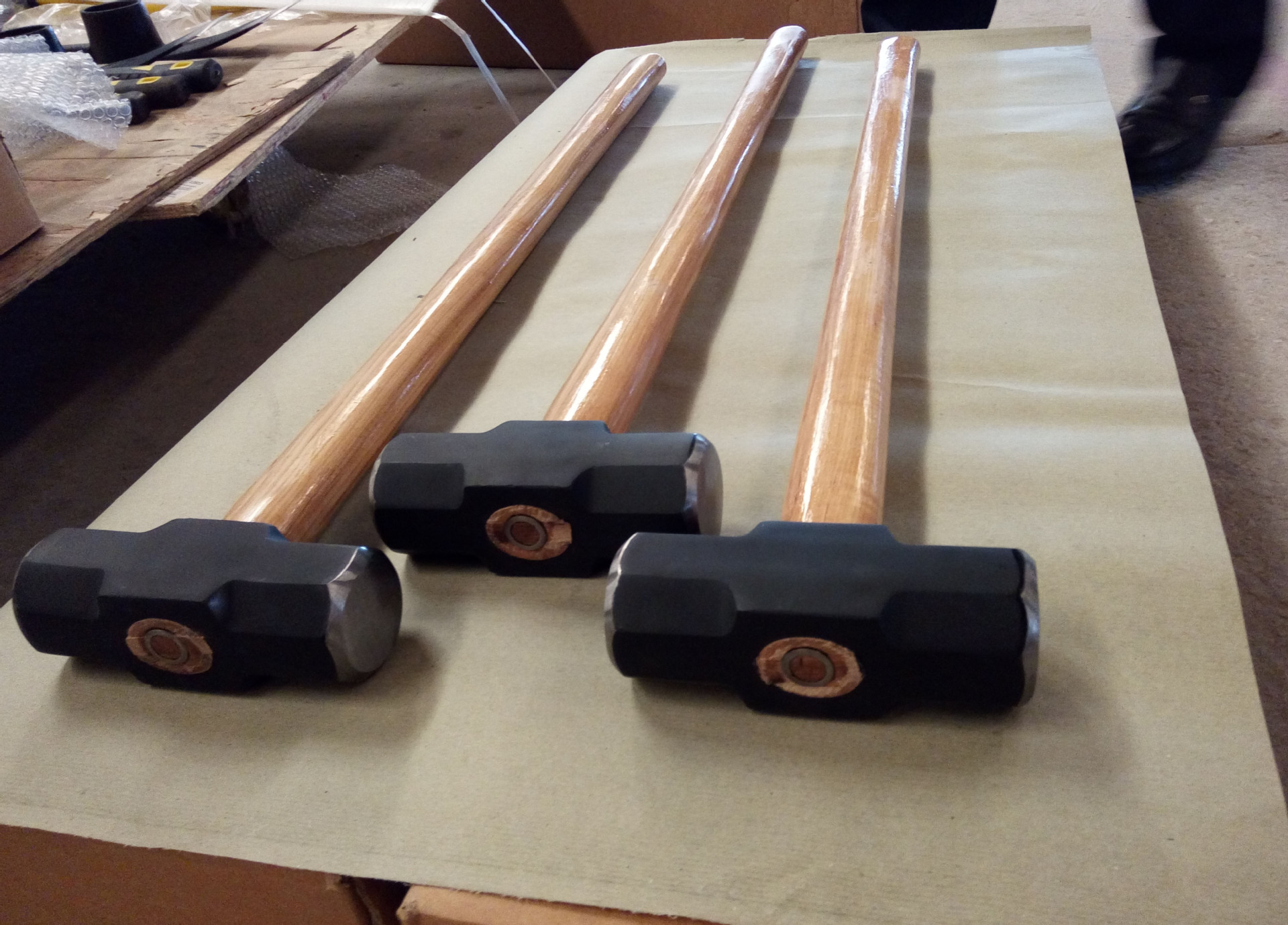 山东磐古牌出口品质90cm长柄大榔头核桃木柄八角锤 sledge hammer