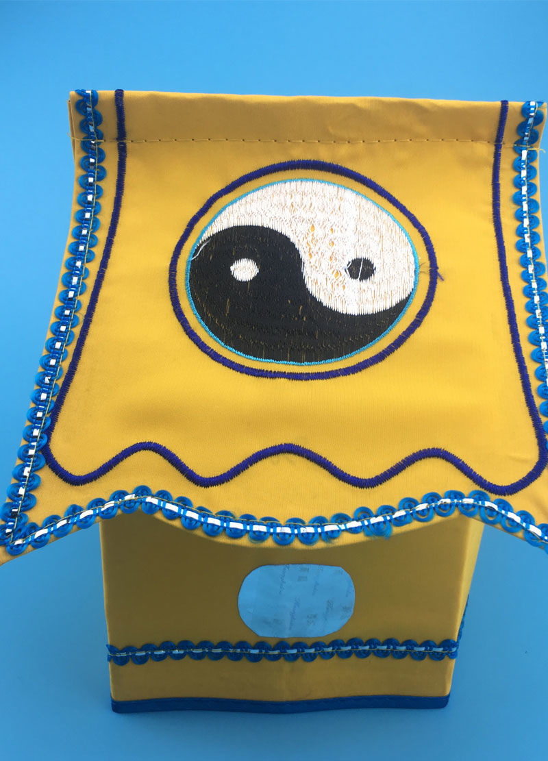 道士帽道士服装男道袍用品女帽子全套法坛道场法事法衣高功八卦帽