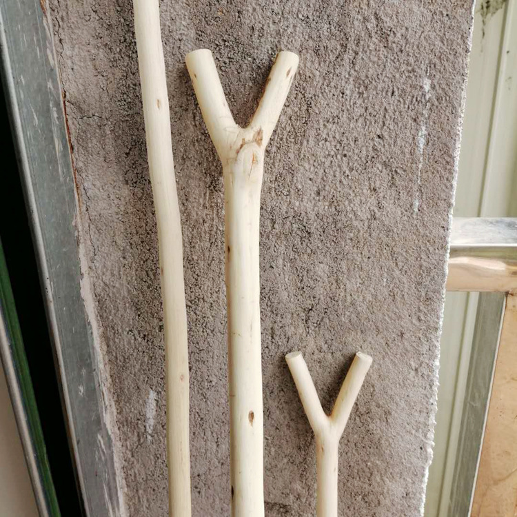 实木y形原木木质衣杈阳台撑衣衣叉晒衣杆装饰天然树枝去皮