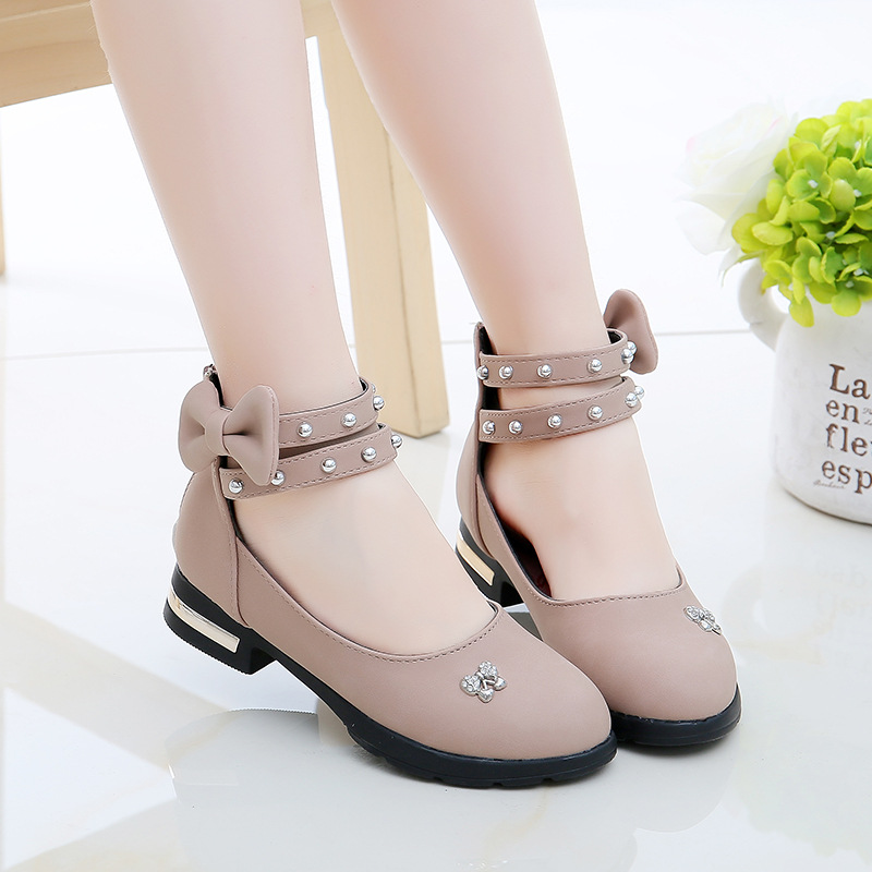 女童皮鞋儿童2020潮新款秋季中大童韩版小童高跟公主鞋皮鞋