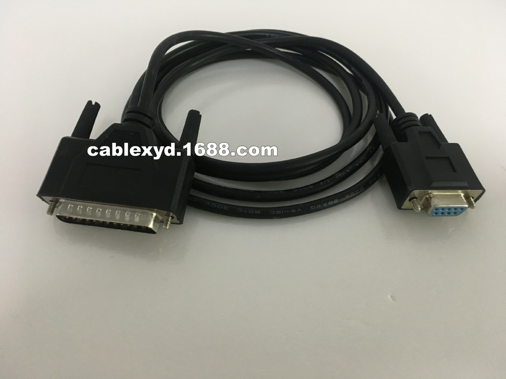 9孔转25针 db9/db25 串口转并口线 9转25 rs232串口线