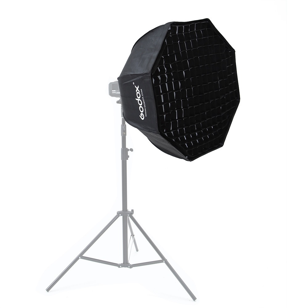 godox神牛80cm八角伞式保荣口网格便携柔光箱通用人像柔光箱sb-ue